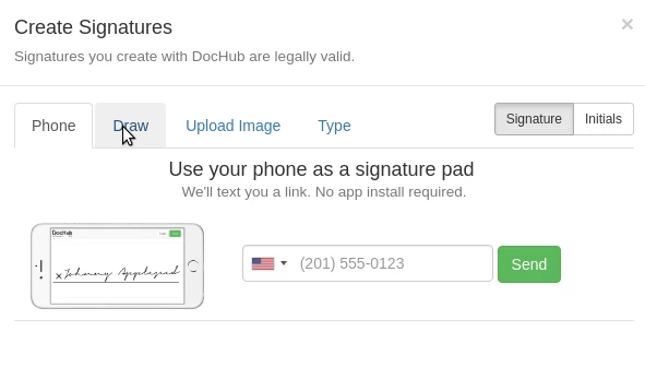 Hostico szerződés aláírásának létrehozása