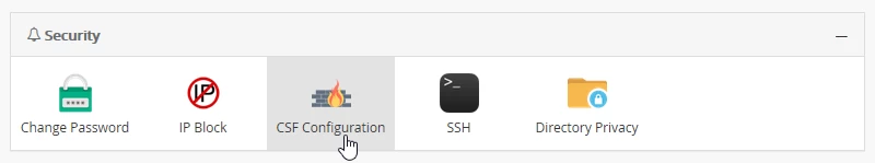 Webuzo Biztonsági Rész