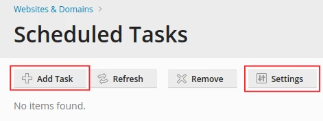 Ütemezett Feladat Plesk